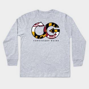 Consistent Gains Maryland Kids Long Sleeve T-Shirt